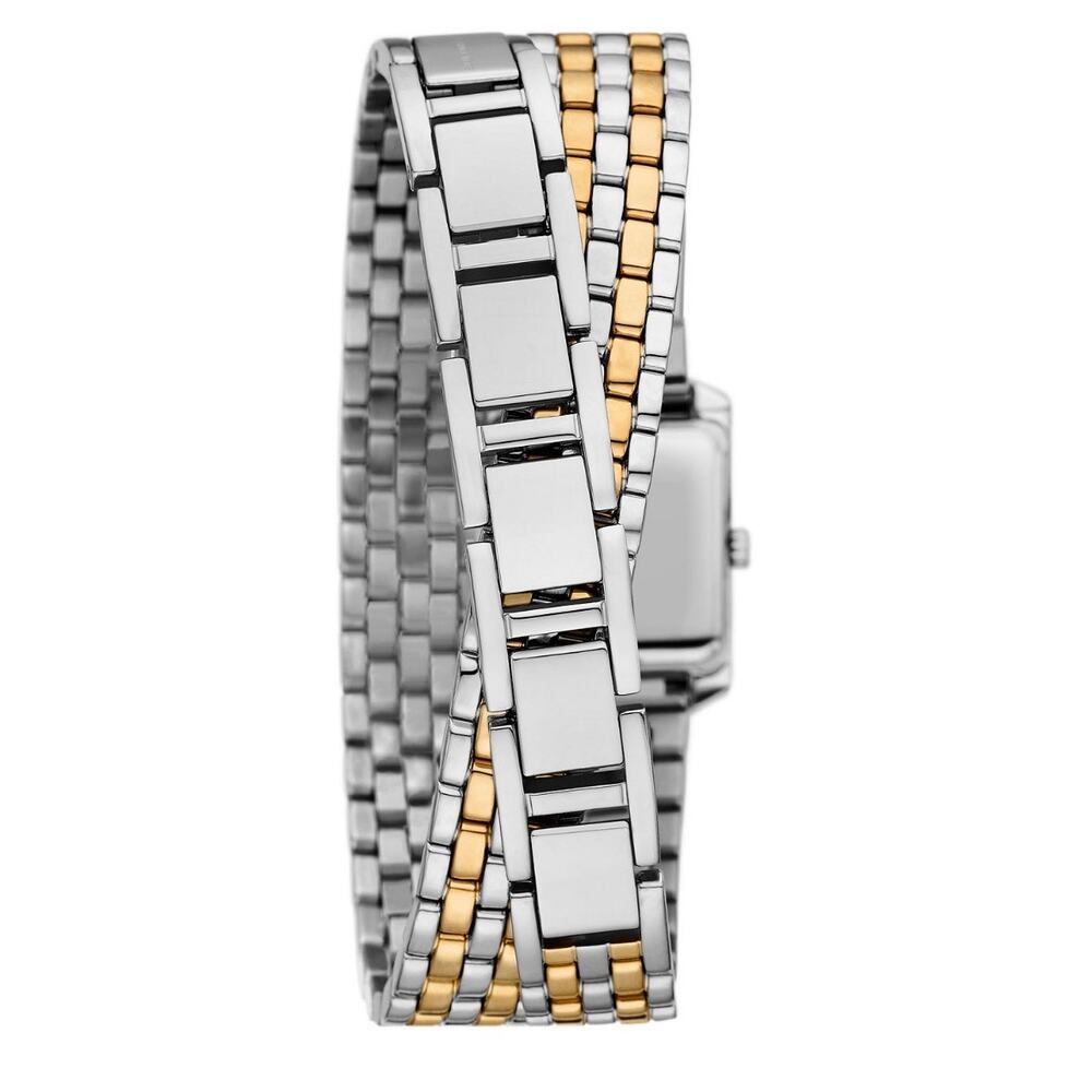 Michael Kors Emery Double Wrap Watch Two Tone Mother of Pearl MK Womens 22mm New - Picture 2 of 6